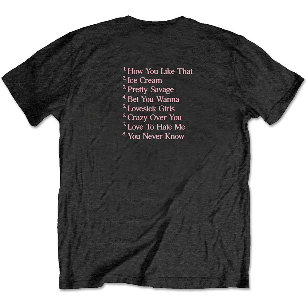Blackpink - The Album Tracklist Heren Tshirt - Zwart